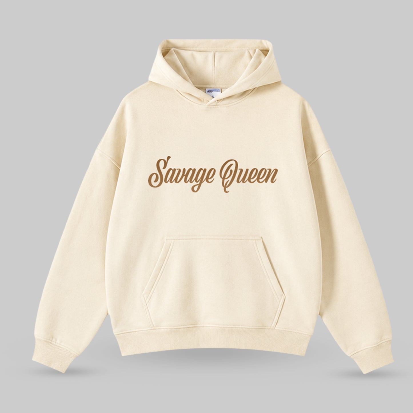 Savage Queen Script Oversized Hoodie